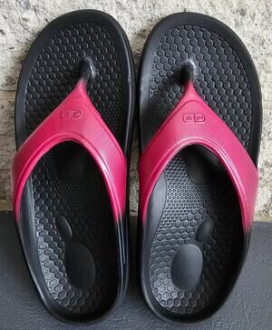 Spenco Fusion 2 Fade Flip-Flop, Red, Womens Sz 8